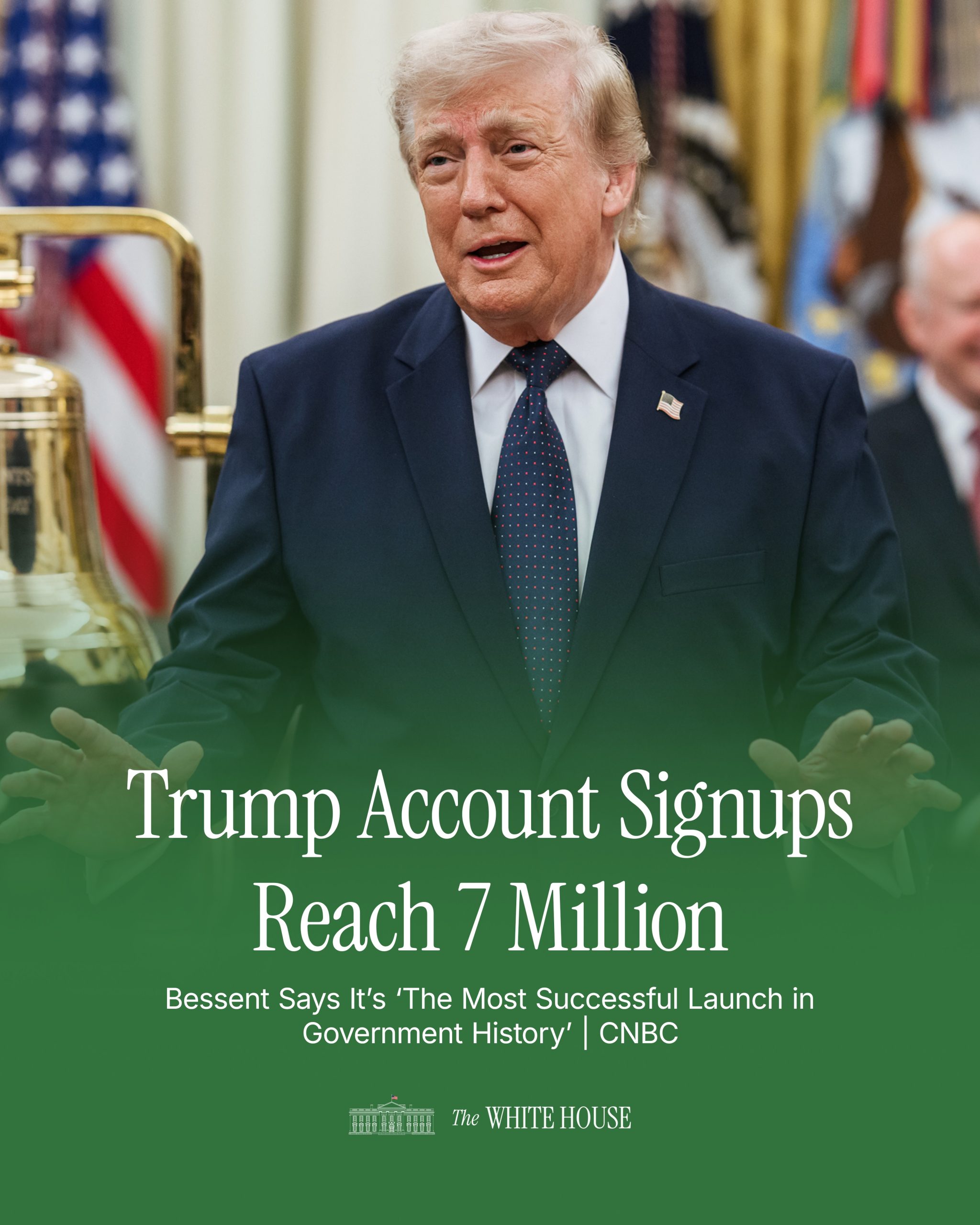 Trump Accounts Reach 7 Million in Record-Setting Launch